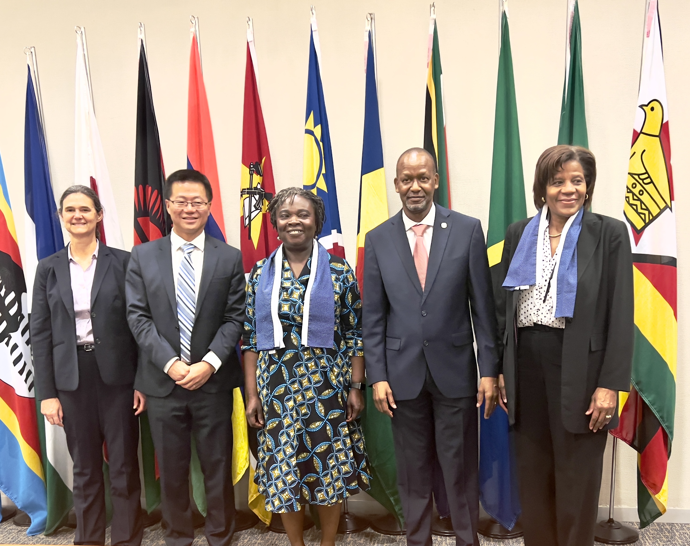 The Regional Vice President for Eastern and Southern Africa, of the World Bank Group, Her Excellency Dr. Victoria Kwakwa, paid a courtesy call on the Executive Secretary of SADC, His Excellency Mr. Elias Magosi, at the SADC Headquarters, in Gaborone, Botswana, on 9 November 2023.