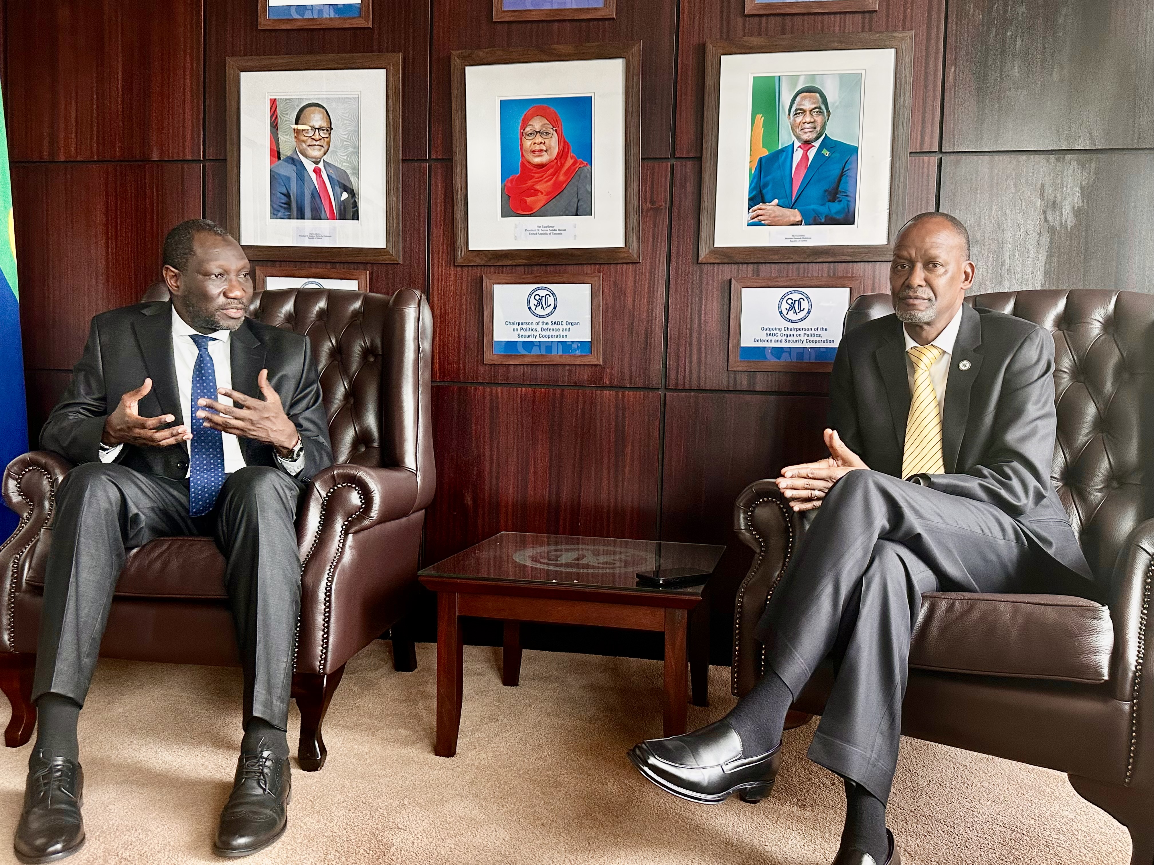 SADC Executive Secretary, H.E. Mr. Elias Magosi, today 26 February 2025 met with Mr. Oumar Sylla, the Director for Regional Office for Africa of the United Nations Human Settlements Programme (UN-Habitat). 
