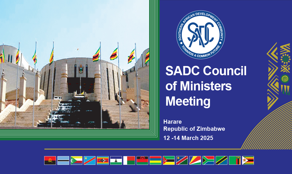 The Ordinary Council of Ministers of the Southern African Development Community (SADC) will meet on 12 and 14 March 2025 in Harare, Republic of Zimbabwe.  Honourable Professor Amon Murwira, Minister of Foreign Affairs and International Trade of the Republic of Zimbabwe will in his capacity as the current Chairperson of the SADC Council of Ministers host the meeting.