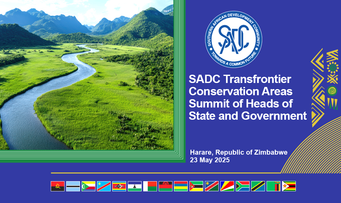 SADC to host the Transfrontier Conservation Areas (TFCA) International Conference and Summit in Harare, Zimbabwe