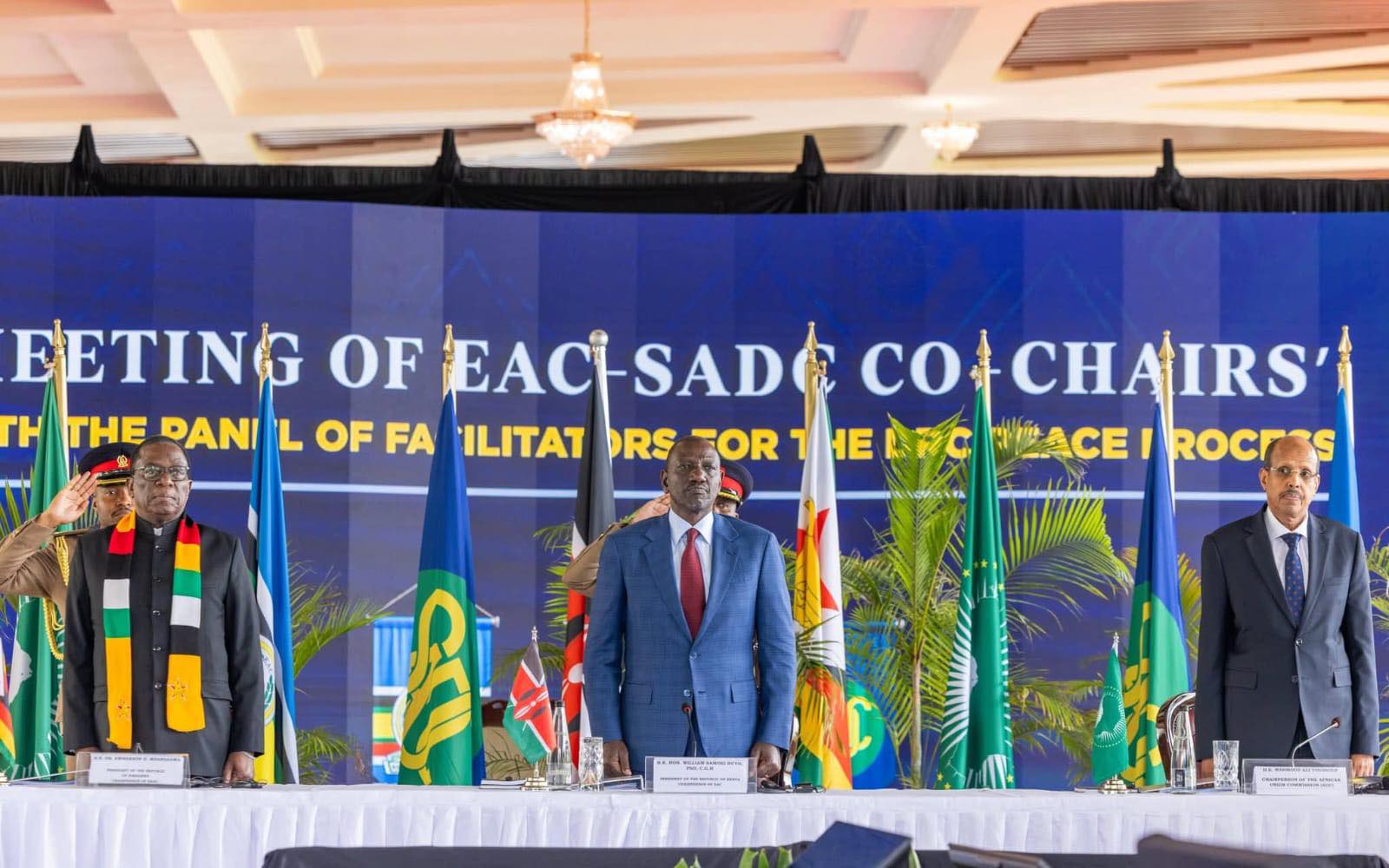 The meeting of the Co-Chairs of the Joint EAC-SADC Summit with the Panel of Facilitators was held in Nairobi, Republic of Kenya, on 1st August 2025 in a warm and cordial atmosphere to deliberate with the Panel of Facilitators on the security situation in the eastern Democratic Republic of the Congo (DRC).