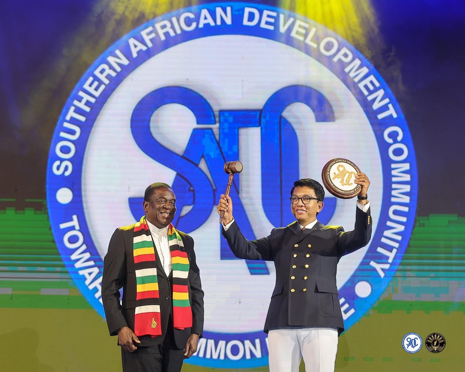 His Excellency Mr. Andry Rajoelina, President of the Republic of Madagascar, was elected as Chairperson of SADC. He takes over the leadership of the regional bloc from His Excellency Dr. Emmerson Dambudzo Mnangagwa, President of the Republic of Zimbabwe, who has steered the Organisation over the past year.