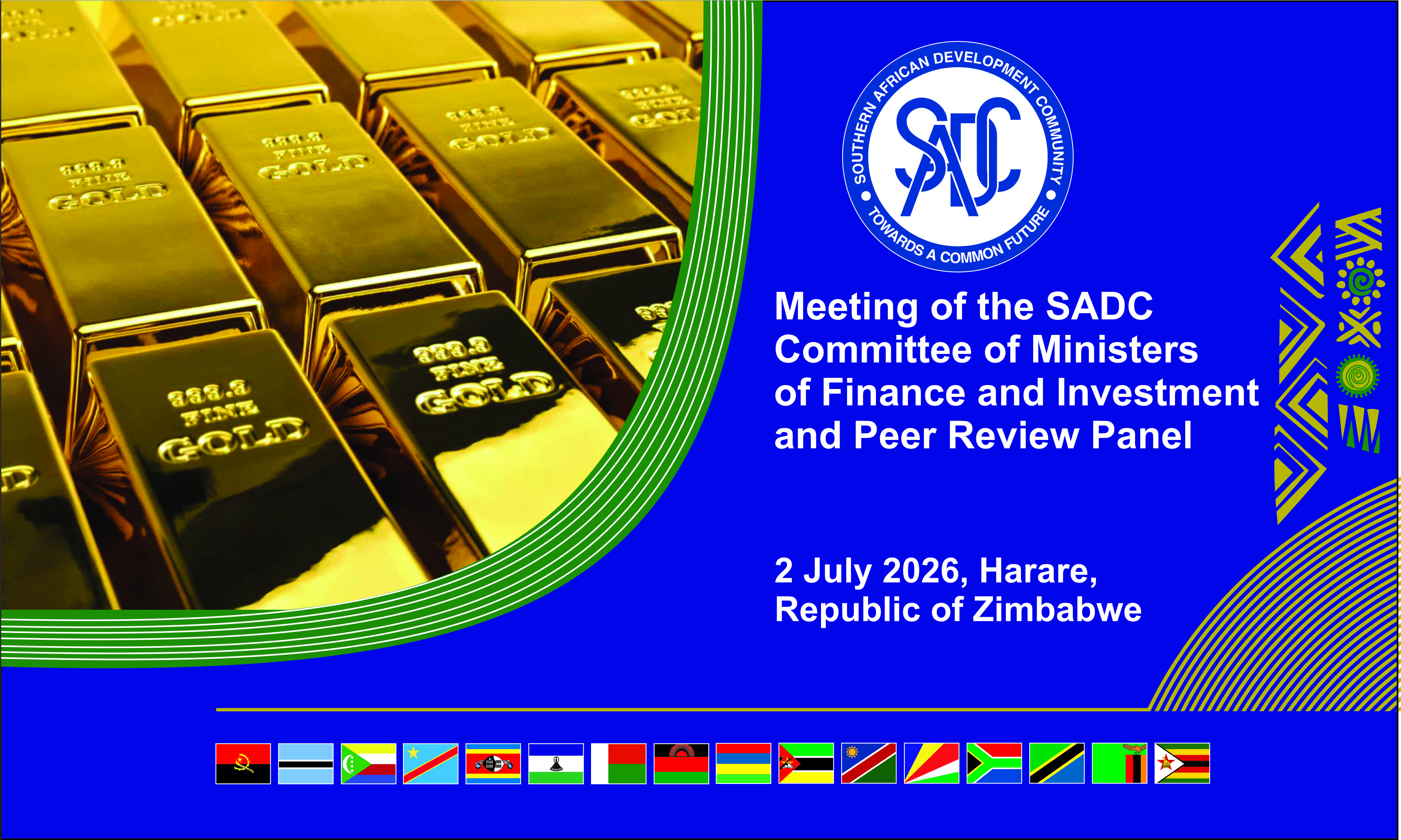 SADC to convene meeting of Ministers of Finance and Investment and Peer Review Panel to strengthen cooperation in investment, financial integration and macroeconomic surveillance