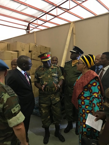 At the Angolan Contingent Facility