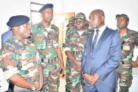 General Inspector Gouveia João Sá Miranda in the Ministry of National Defence, and Homeland Veterans of the Republic of Angola 