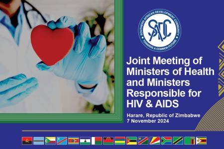 A SADC REALIZARÁ UMA REUNIÃO CONJUNTA DOS MINISTROS DA SAÚDE E DOS MINISTROS RESPONSÁVEIS PELO COMBATE AO VIH E SIDA DA SADC 