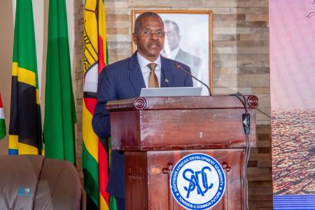 by Hon. Velenkosini Fiki Hlabisa, Minister of Cooperative Governance and Traditional Affairs, South Africa, and Chairperson of Committee of SADC Ministers responsible for Disaster and Risk Management