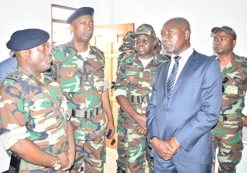 General Inspector Gouveia João Sá Miranda in the Ministry of National Defence, and Homeland Veterans of the Republic of Angola 