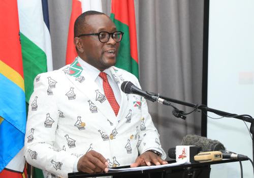Honourable Dr. Jenfan Muswere, Minister of Information, Publicity and Broadcasting Services 