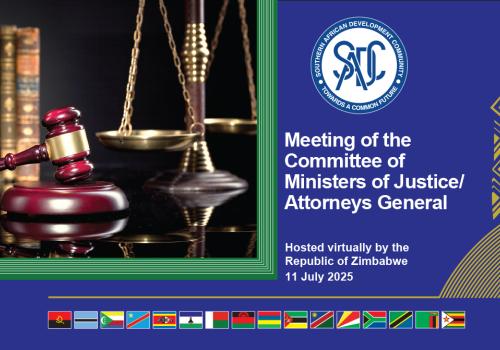 The Committee of SADC Ministers of Justice and Attorneys General convene a meeting to review progress made on decisions taken at its previous meeting and consider SADC draft legal instruments 