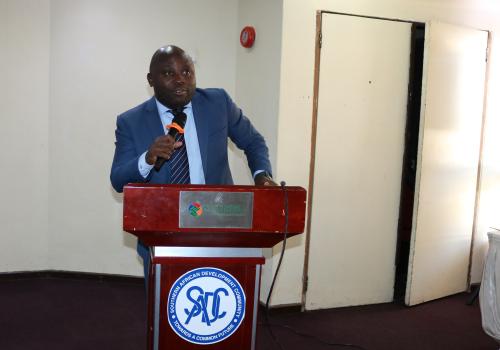 Mr. Wiskes Nkombezi, Secretary for Industrialisation, Business, Trade and Tourism of the Republic of Malawi