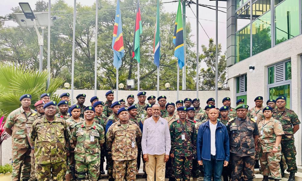 H.E Elias M. Magosi, the Executive Secretary (ES) of the Southern African Development Community (SADC) is currently on official visit to the SADC Mission in the Democratic Republic of Congo (SAMIDRC) to appreciate and oversee the progress of the operations. The Mission was deployed on 15 December 2023 to support the Government of the DRC to restore peace and security in the Eastern DRC.