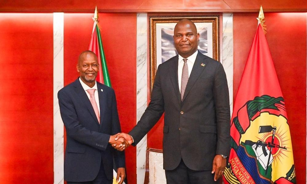 The Executive Secretary of the Southern African Development Community (SADC), His Excellency Mr. Elias Mpedi Magosi, paid a courtesy visit to His Excellency Mr. Daniel Francisco Chapo, President of the Republic of Mozambique, on 9 September 2025, in Maputo, Mozambique.