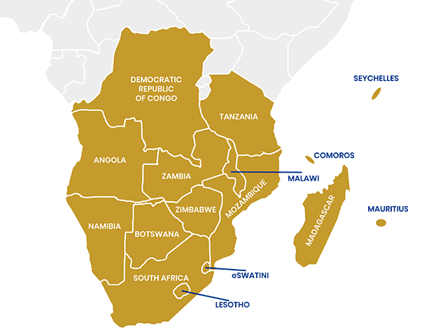 SADC Map